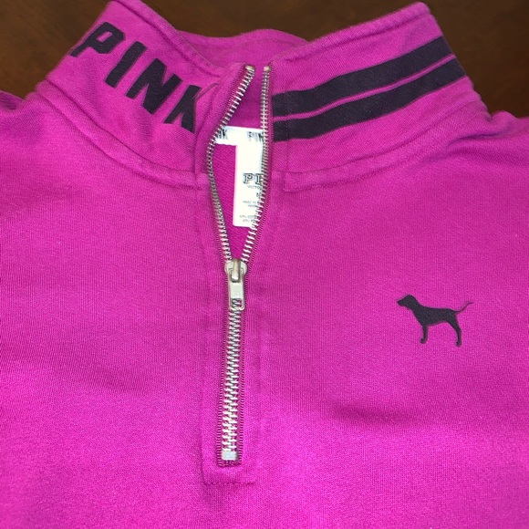 Victoria’s Secret PINK hot pink sweatshirt - Picture 2 of 4